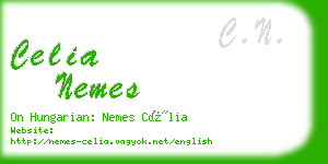 celia nemes business card